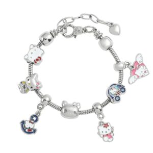 Bracelet Charms Hello Kitty avec 7 charms