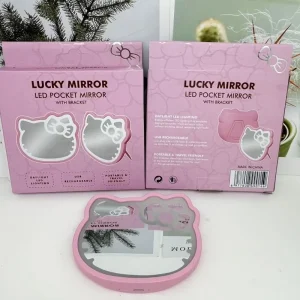Miroir Hello Kitty Lumineux rose