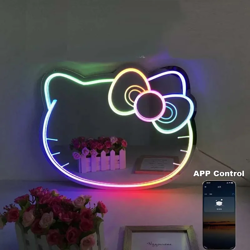 Miroir Hello Kitty Led rgb mural