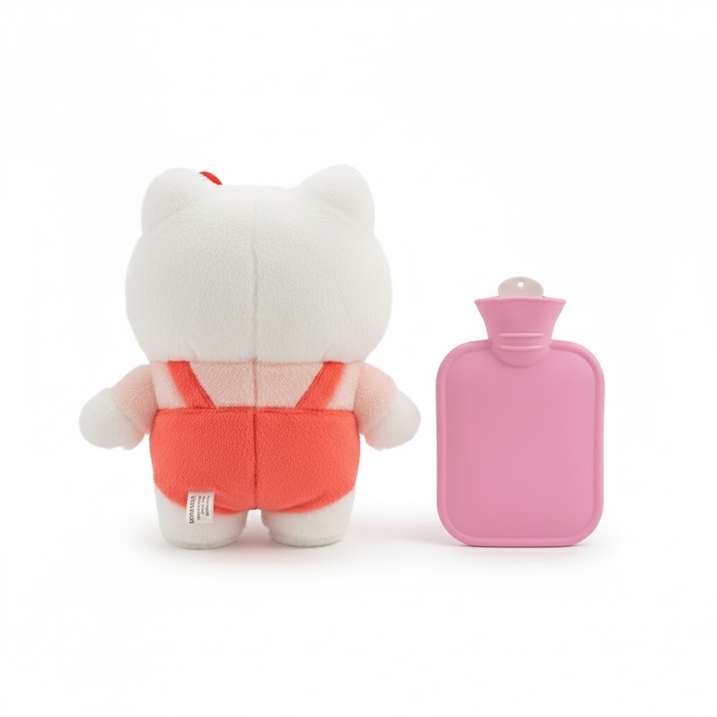 Bouillote peluche Hello Kitty de dos