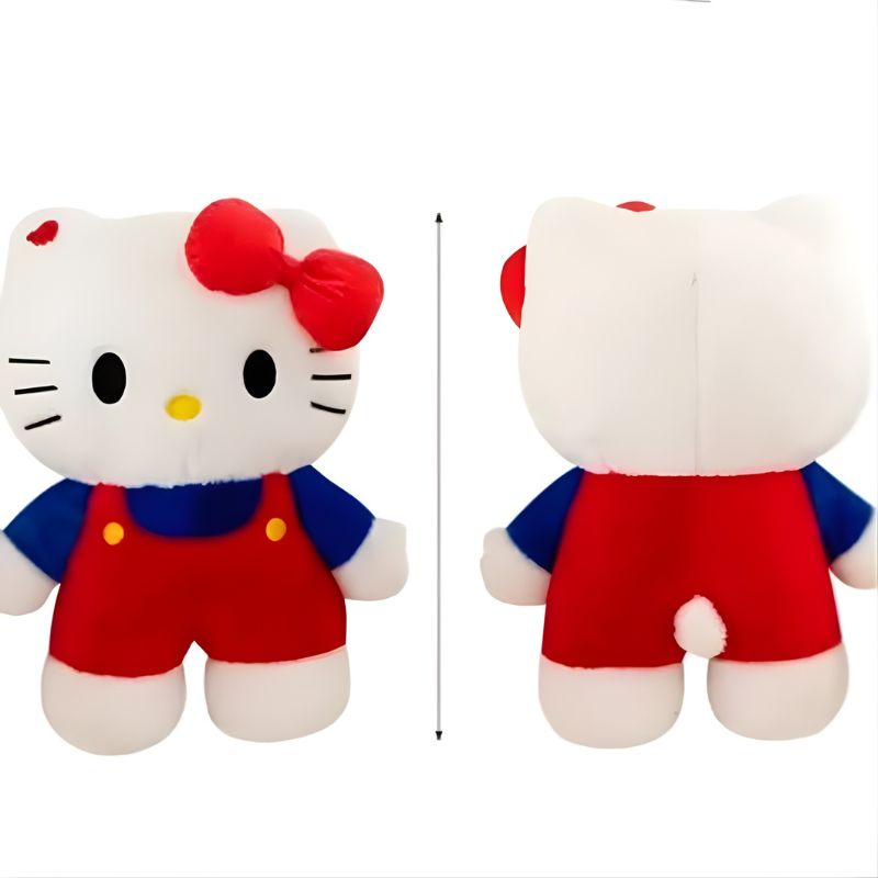 Grande Peluche Hello Kitty de dos 80cm