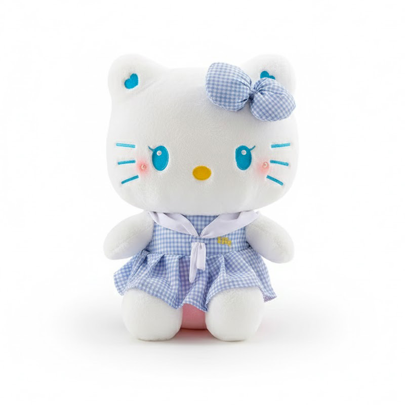 Peluche Hello Kitty 50 cm bleu