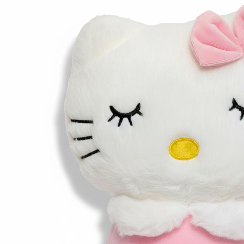 Peluche Hello Kitty qui Respire détails visage