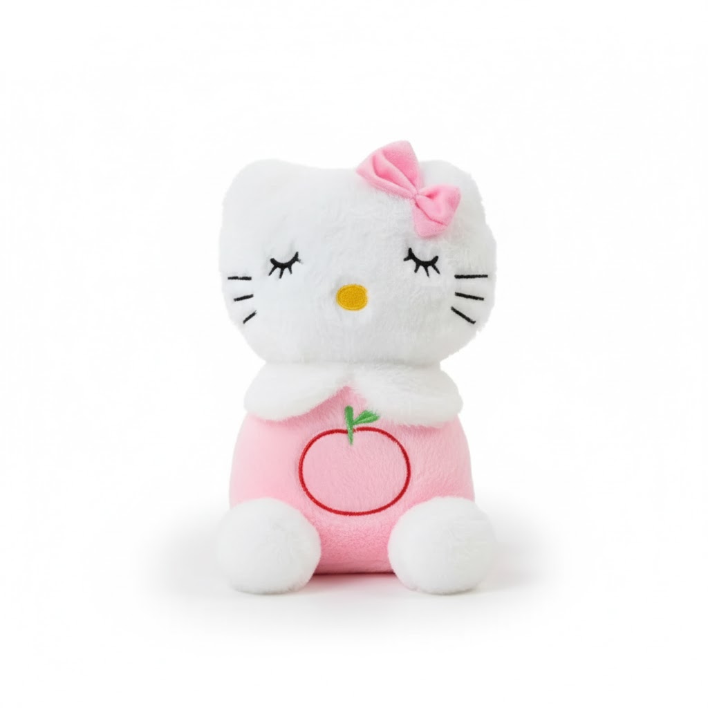 Peluche Hello Kitty qui Respire rose 30cm