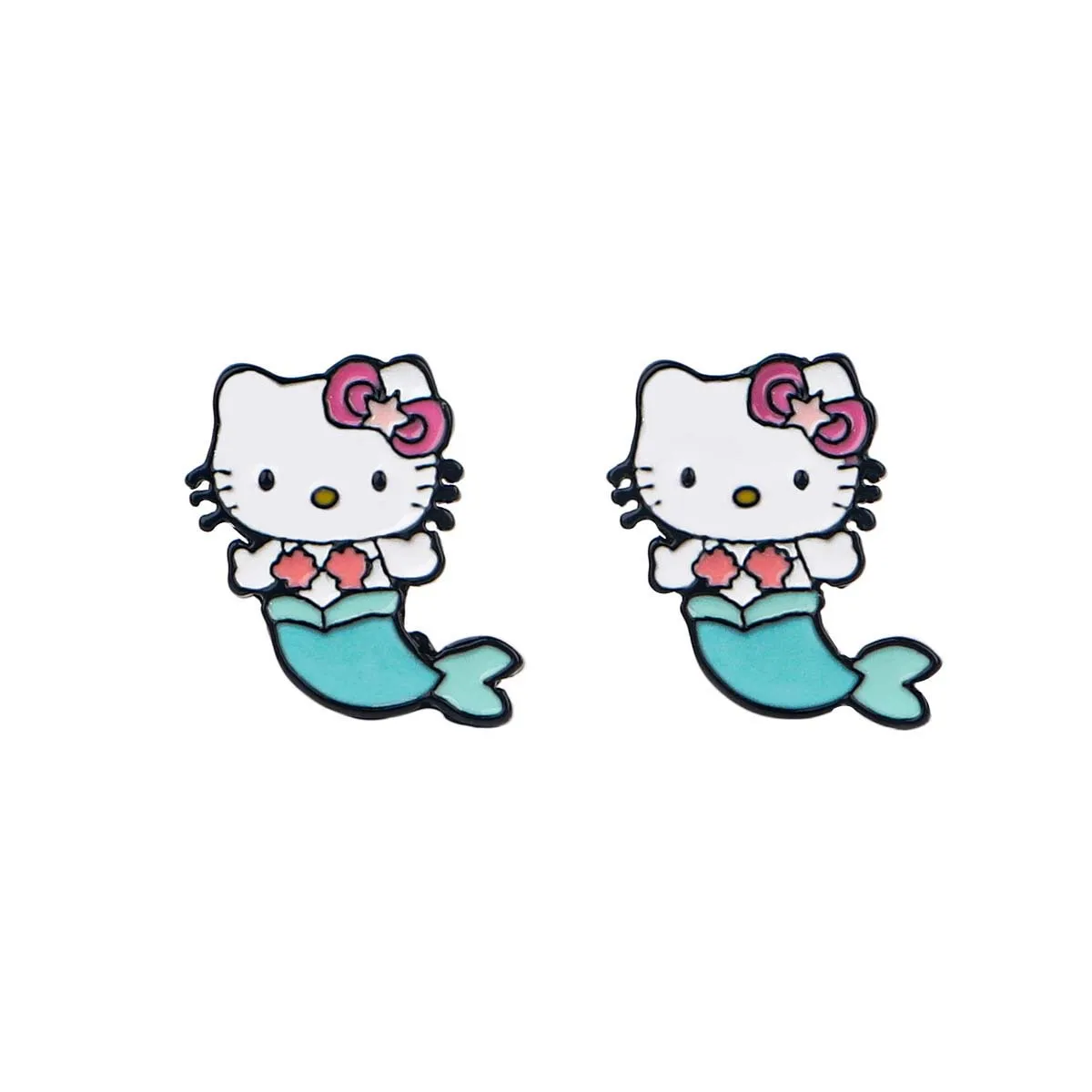 Boucle d'Oreille Enfant Hello Kitty sirène