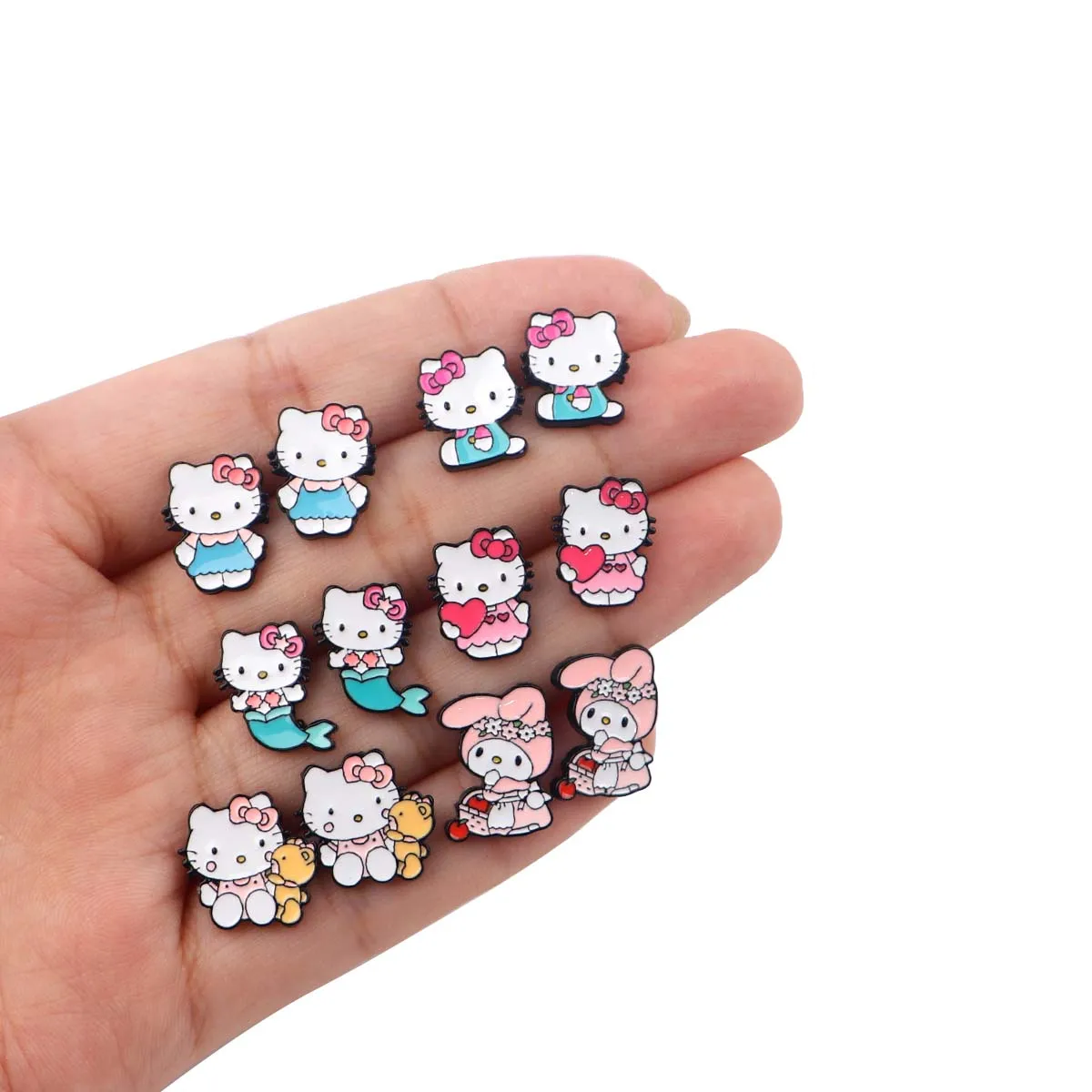 Boucle d'Oreille Enfant Hello Kitty en acier inoxydable