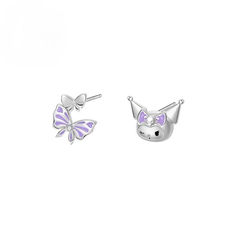 Boucle d'Oreille Kuromi Argent