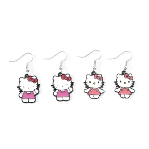 Boucle d'Oreille pendante Hello Kitty rose pour Fille