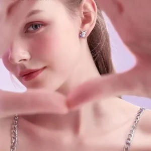 Boucle d'Oreille Kuromi en argent pour femme