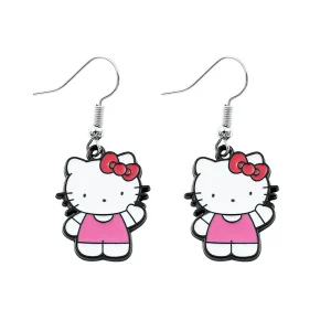 Boucle d'Oreille Hello Kitty Fille pendante en acrylique