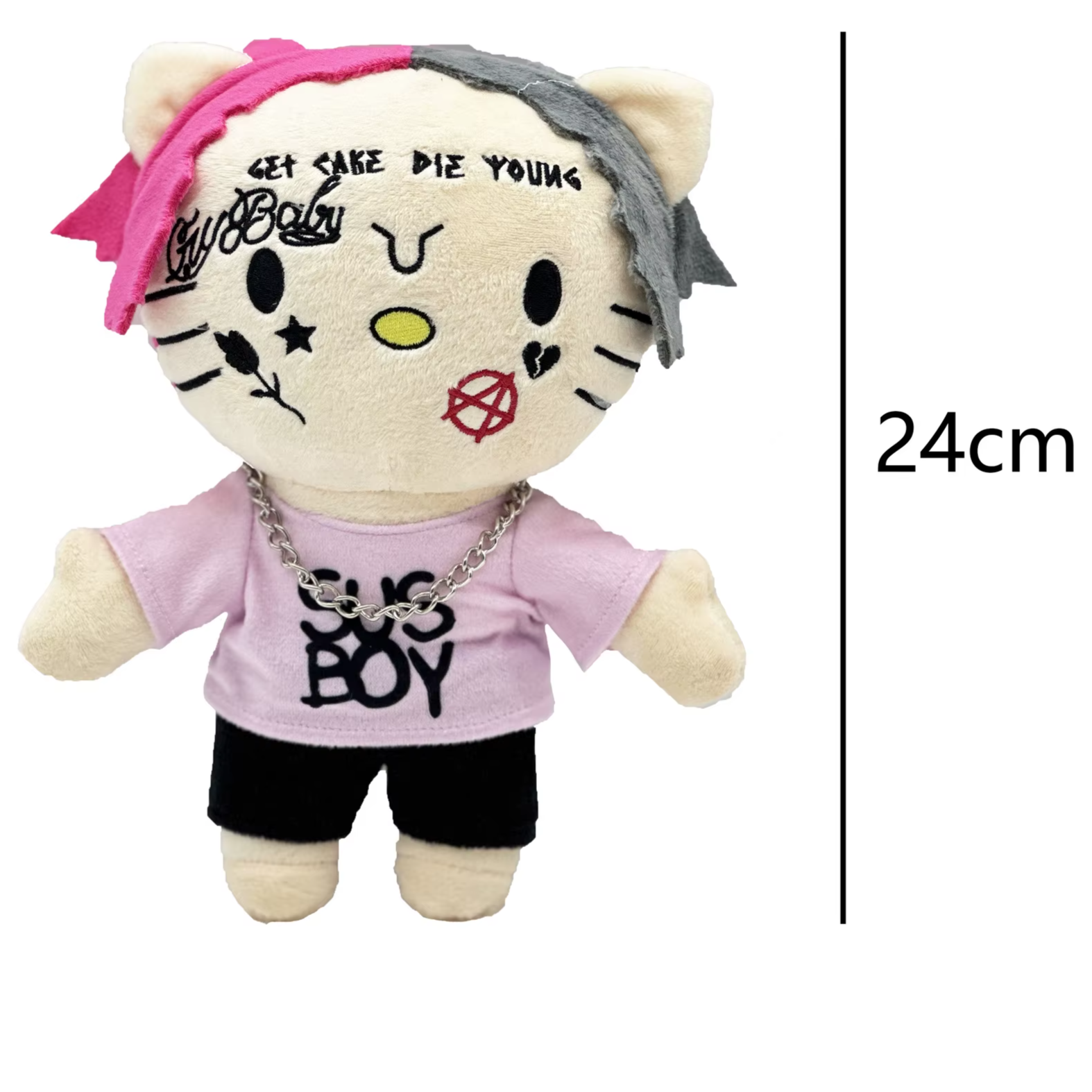 Peluche Hello Kitty Lil Peep 24cm